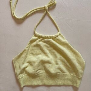 Nike French Terry Halter Crop Top Size Medium Women's Streetwear